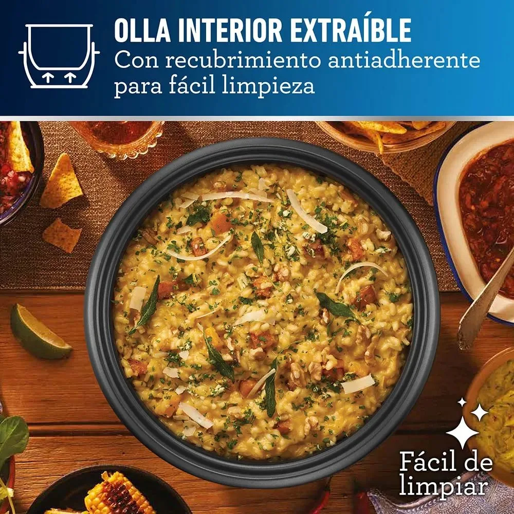 Arrocera Multiusos Oster de 12 Tazas Acero Inoxidable con Funcion Sofrito 7