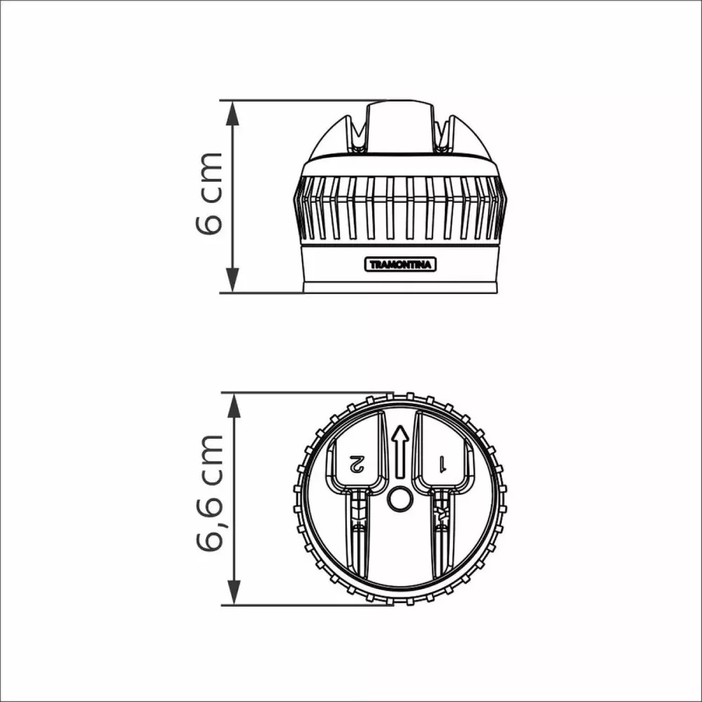 Afilador de Cuchillos Tramontina Profio Negro – Con Base Antideslizante y Dos Etapas para Afilar 3