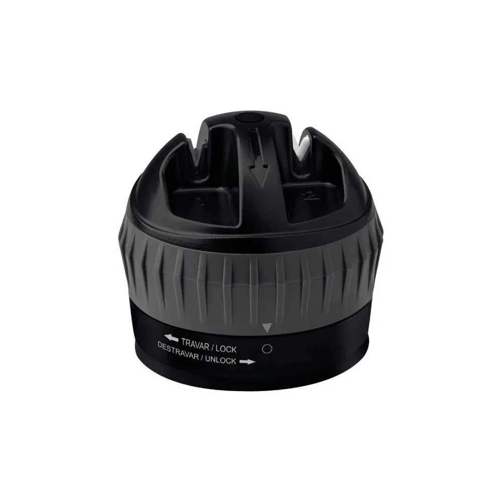 Afilador de Cuchillos Tramontina Profio Negro – Con Base Antideslizante y Dos Etapas para Afilar 5