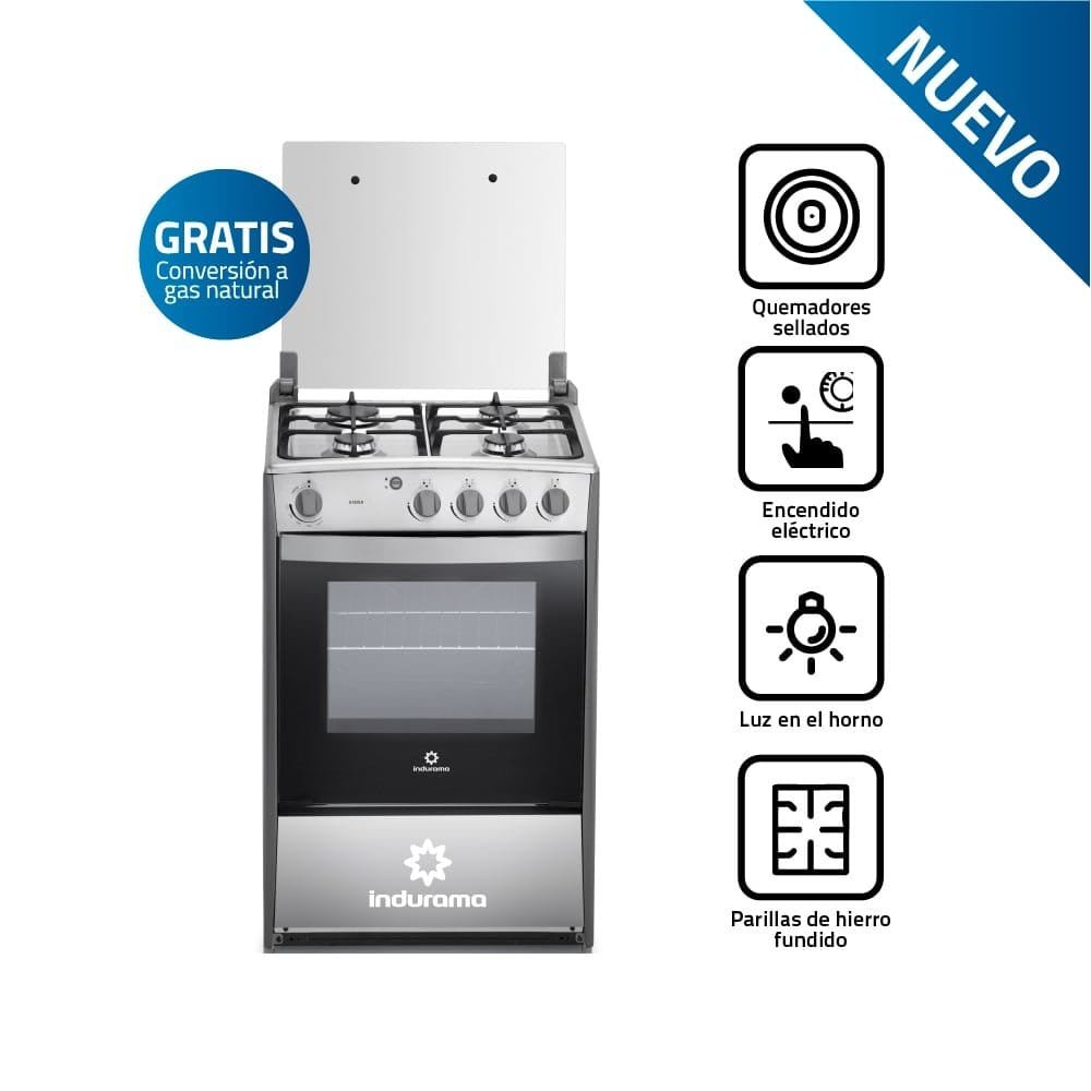 Cocina de 24″ con Encendido Electrico y Quemadores Sellados Horno con Luz y Sistema Cortagas VIENA QZ