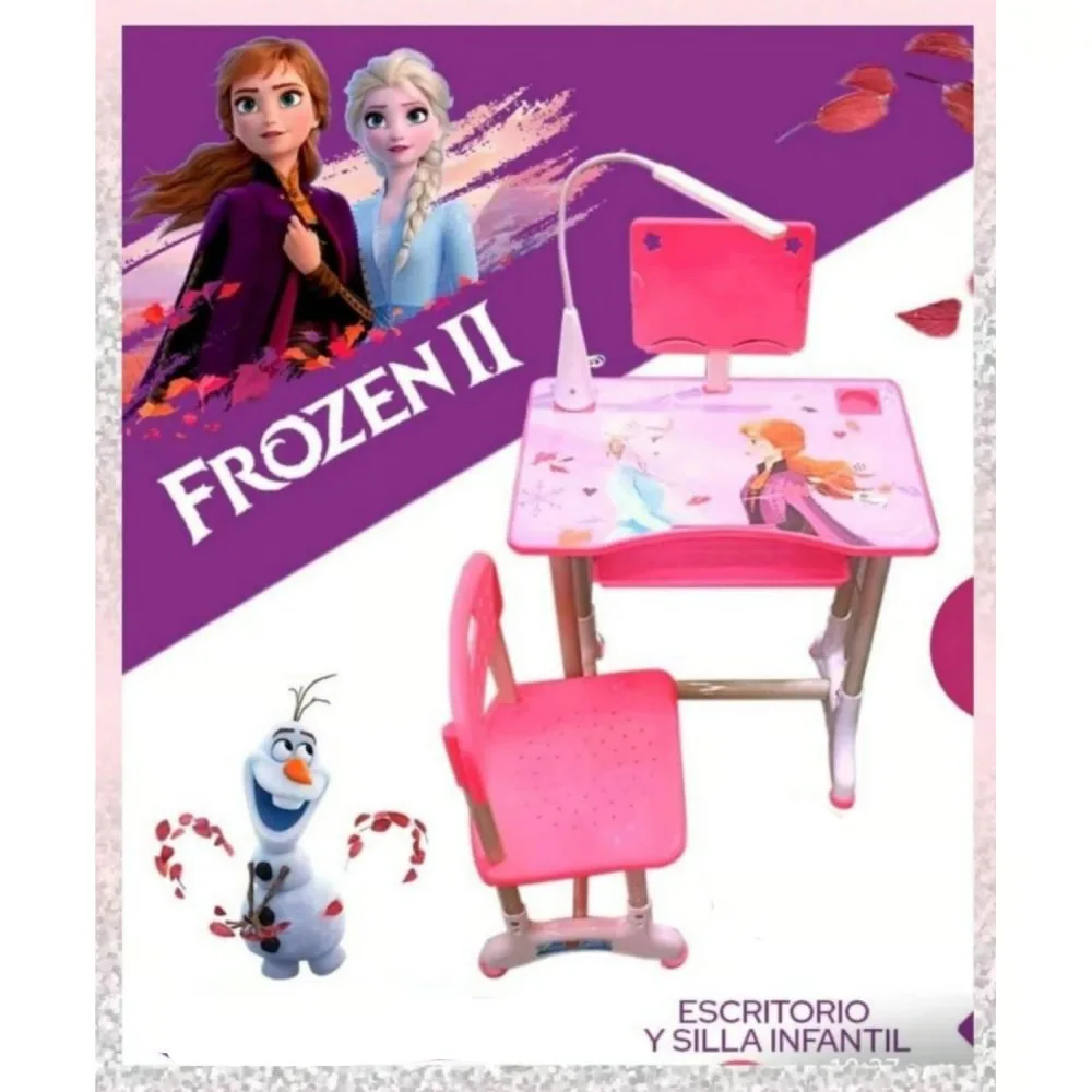 Escritorio para Ninos Ergonomico con Lampara Led FROZEN