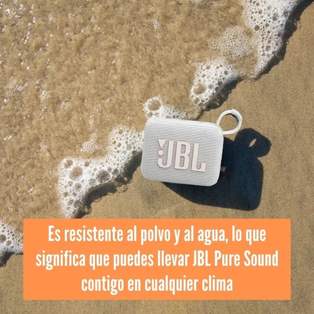 Parlante Bluetooth JBL Go 4 IP67 Waterproof Sonido Potente Color Blanco 2