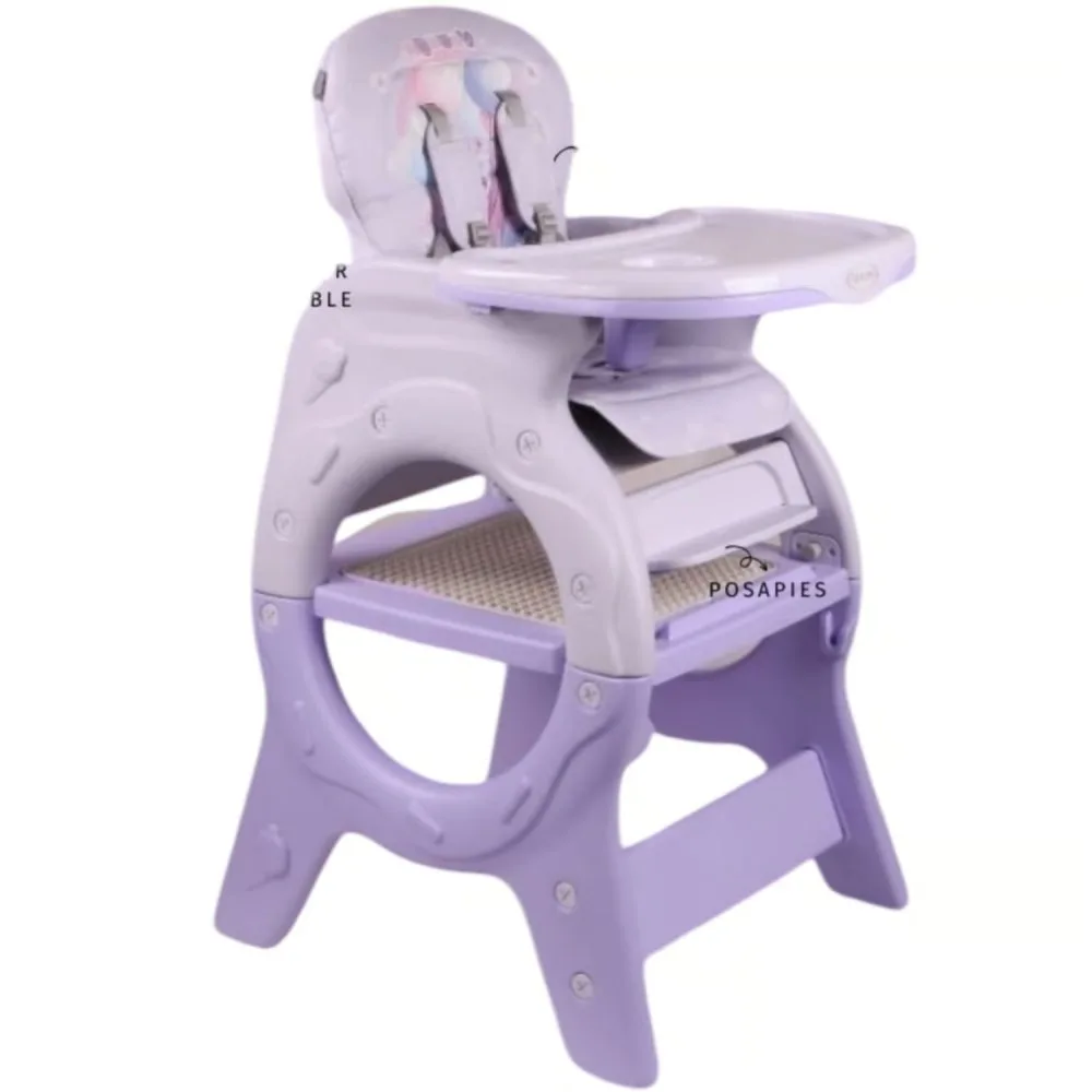 SILLA CARPETA 4 EN 1 DONNA COMEDOR PARA BEBES ROSADO 2
