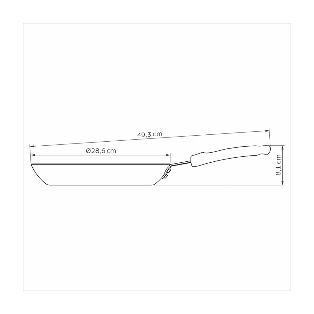 Sarten Tramontina Profesional 28 cm en Aluminio con Anti adherente Starflon 1