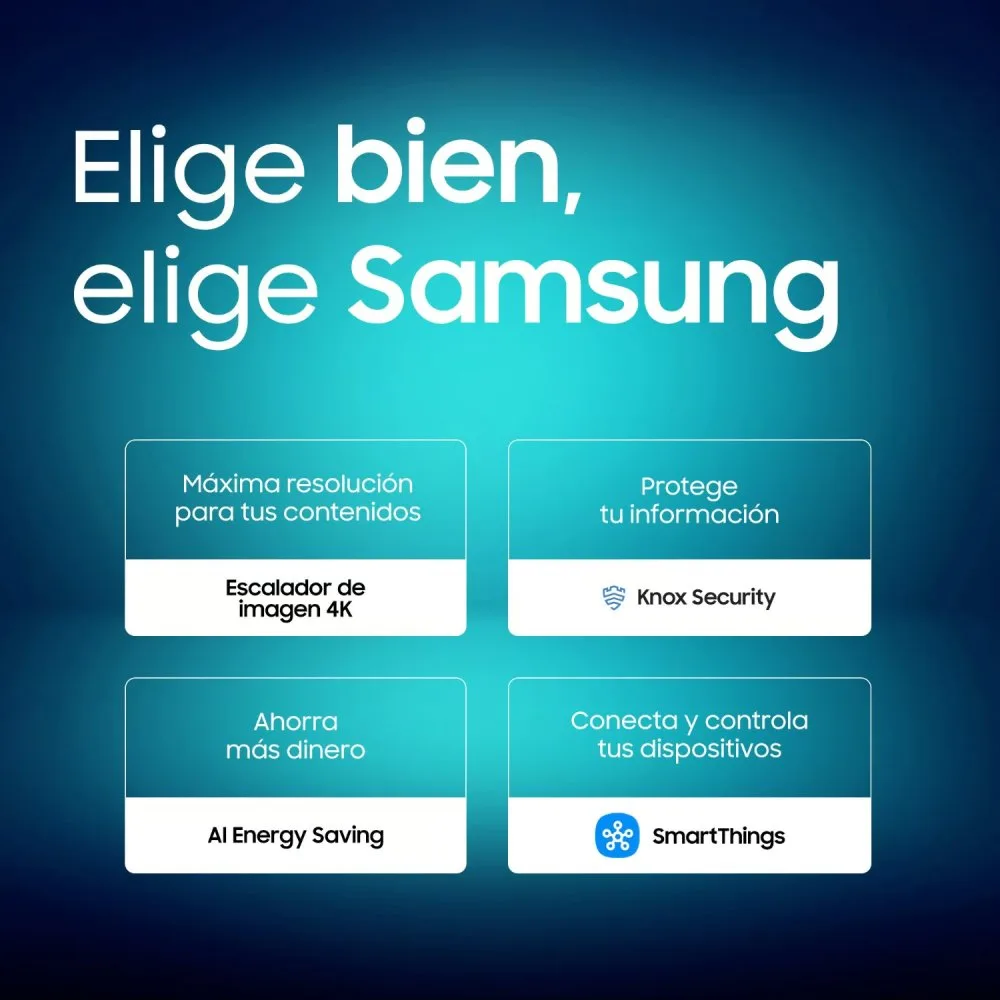 Televisor Samsung 43 4K Ultra HD Crystal UHD UN43DU7000GXPE Smart TV con Tizen 6