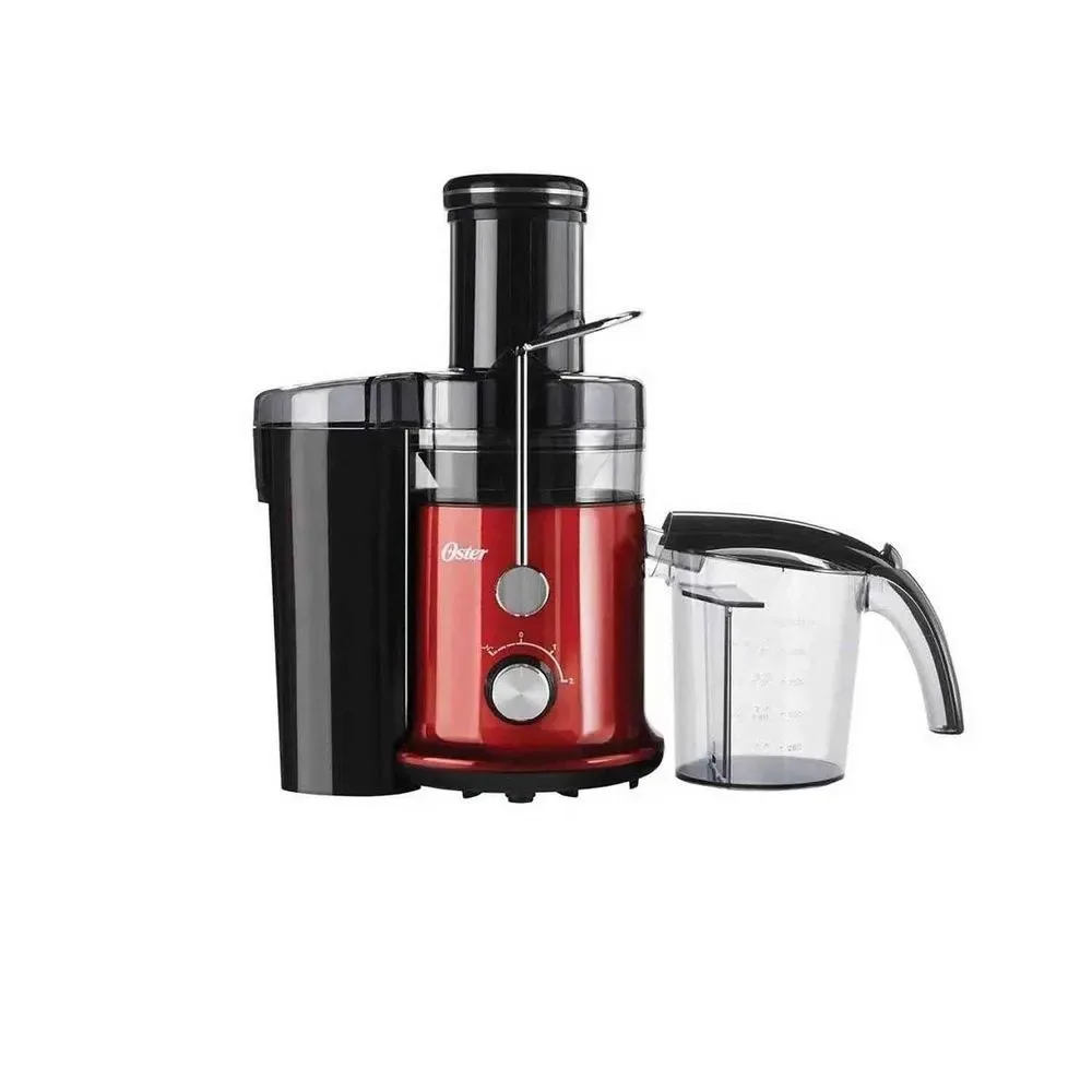 Extractor de Jugos Oster 600W FPSTJE320R – Extractor Profesional de Jugos con Boquilla Extra Grande Cuchilla de Acero Inoxidable y 2 Velocidades 2