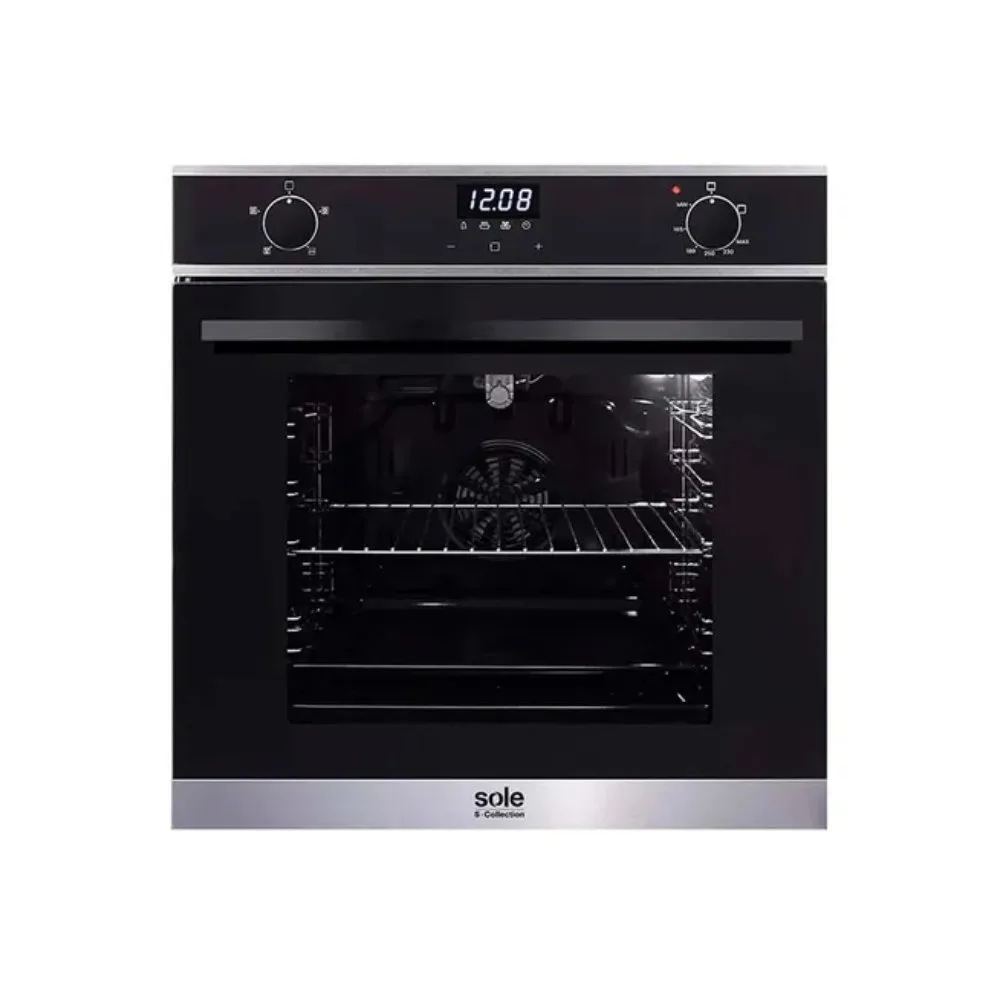 Horno a Gas Empotrable Sole SOLHO018 70L con Turbo Conveccion Grill Rosticero y Sistema de Seguridad Avanzado 4
