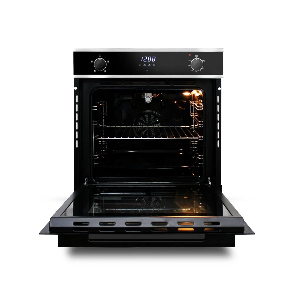 Horno a Gas Empotrable Sole SOLHO018 70L con Turbo Conveccion Grill Rosticero y Sistema de Seguridad Avanzado