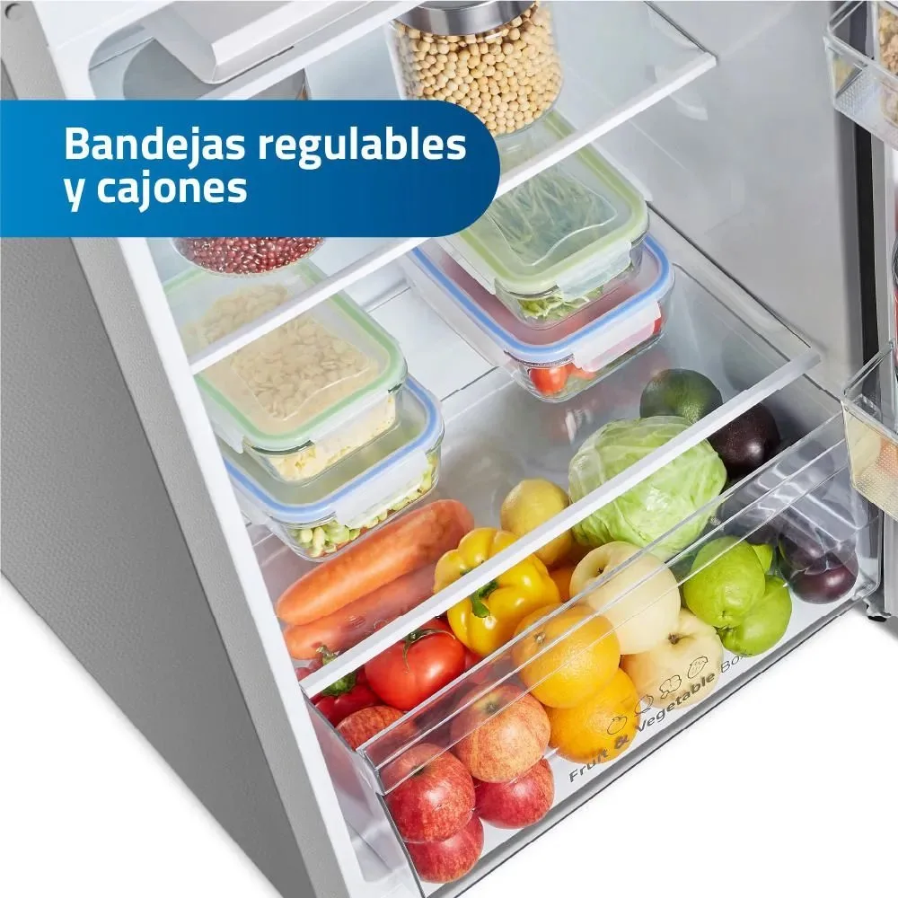 Refrigeradora Indurama 203L RI 359 Top Freezer Croma con Tecnologia No Frost y Sistema Multi Air Flow 4