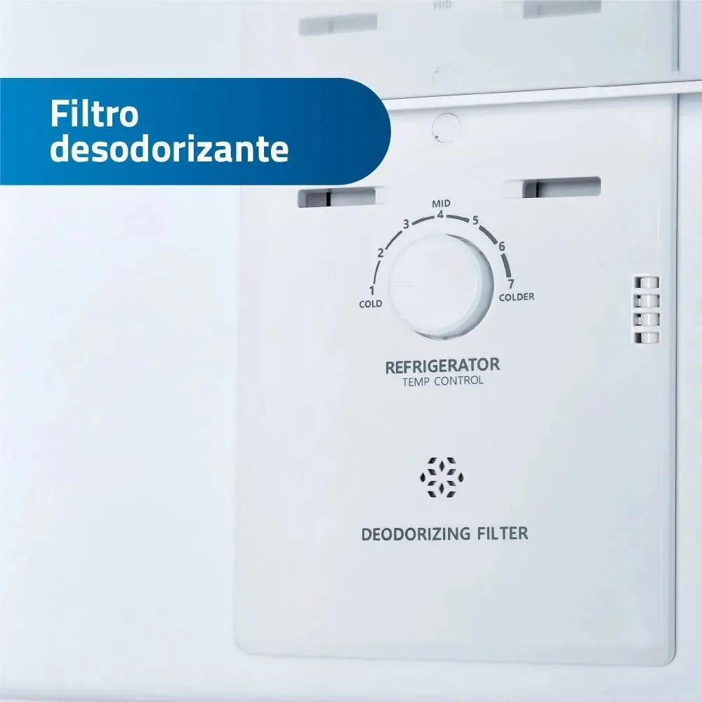 Refrigeradora Indurama 203L RI 359 Top Freezer Croma con Tecnologia No Frost y Sistema Multi Air Flow 5