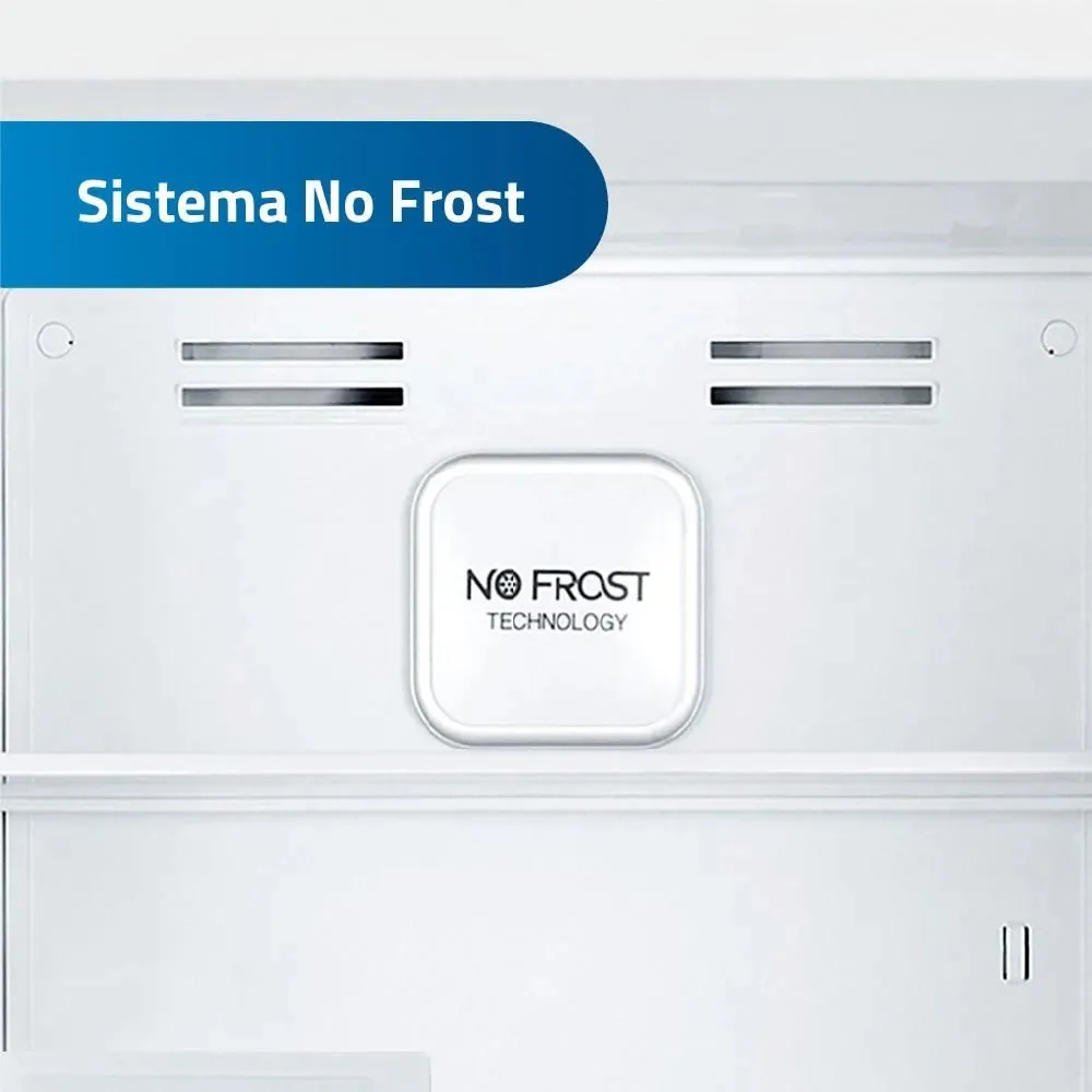 Refrigeradora Indurama 203L RI 359 Top Freezer Croma con Tecnologia No Frost y Sistema Multi Air Flow 6